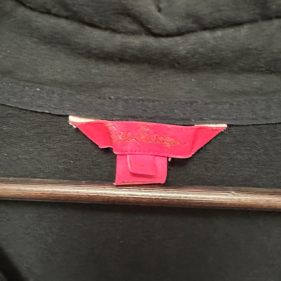 Lilly Pulitzer Black Women's Jacket with Gold Accents - Picture 2 of 2